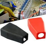 2pcs Car Battery Terminal Covers Positive Negative Top Post Cap Protecte Insulate Cases Battery Wire Connectors Rubber Cap Part