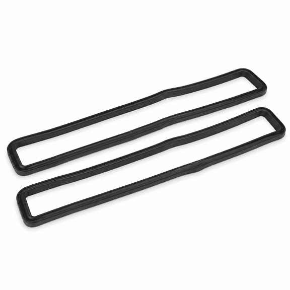 2pcs Car Bulkhead Vent Seal Rubber Decoration Accessory MUC4299 Black