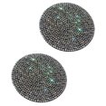 thumbnail image 1 of 2pcs Car Cup Holders Rhinestone Coasters Decorative Auto Interior Accessories, 1 of 6