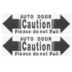 2pcs Car Door Open Stickers Car Door Warning Stickers Automatic Door Sticker