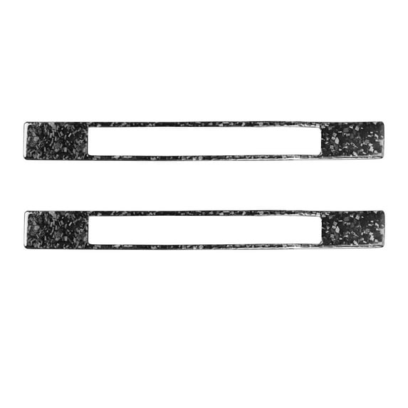 2pcs Car Door Sill Decorative Sticker Anti-Scratch Car Door Sill Pedal Sticker Forged Pattern Carbon Fiber for Ford Mustang 2015-2020 , Door Sill Strip, Left And Right Universal