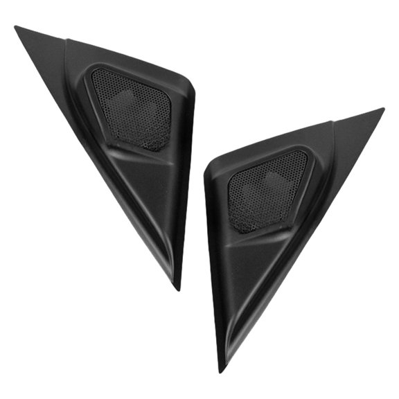2pcs Car Door Speakers Window A Pillar Trim Tweeter Panel Easy Installation Black Vehicle Sound Systems Enhancement