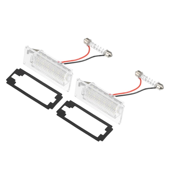 2pcs Car Exterior LED License Number Plate Light White Light for Peugeot Boxer 2005-2020 No.1307272070