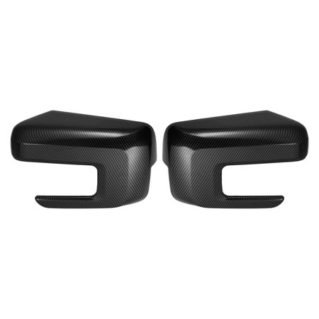 2pcs Car Exterior Rear View Carbon Fiber Patterned Mirror Housing Door Wing Mirror Covering Cap for Ford F150 F-150 2021