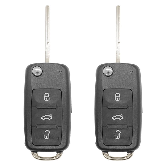 2pcs Car Key Remote Fob For 2011- 2016 VW JETTA PASSAT BEETLE Remote NBG010180T 5K0 837 202 AE