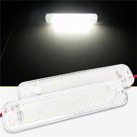 2pcs Car LED Dome Light 36LED 12V-85V Truck Interior Light With Switch Night Reading Ceiling Light For RV Motorhomes Marine ,Durable Material