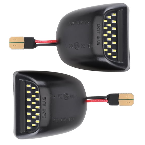 2pcs Car License Plate Light Compatible for Chevrolet Pickup GMC 12V LED Rear View Light Replacement 22794700