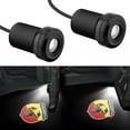 2pcs Car Opening Door Logo Projector Light For Fiat 500 Punto Abarth