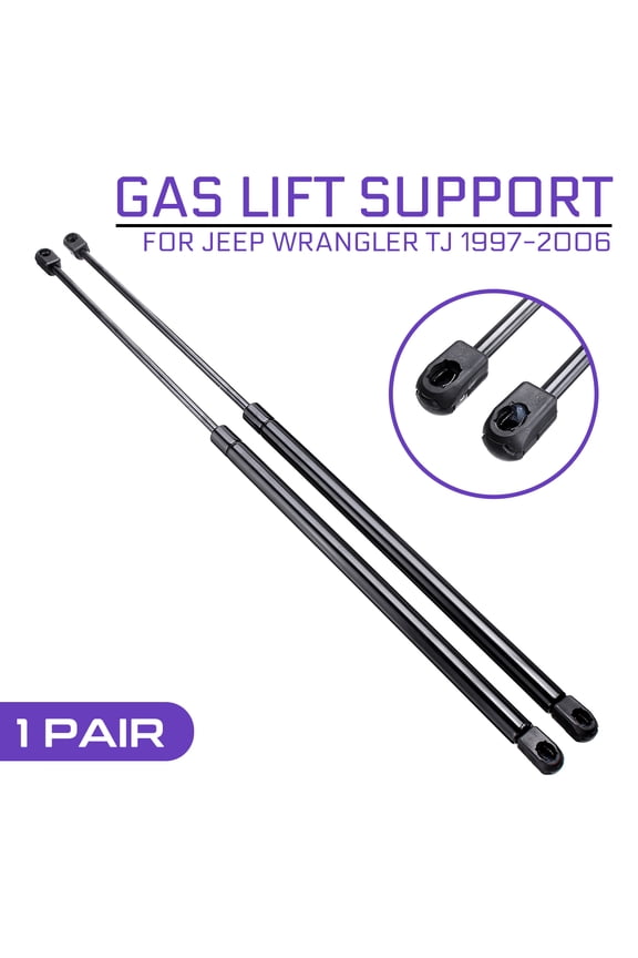 2pcs Car Rear Trunk Hood Lift Supports Props Rod Arm Shocks For Jeep Wrangler TJ 1997-2006 Strut Bars 55076310AB 4249
