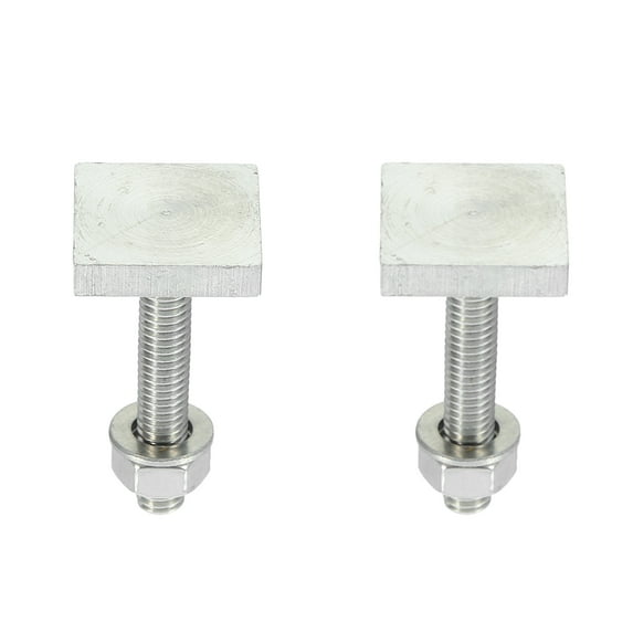 2pcs Car Roof Rack T Shaped Bolt Rooftop Cargo Carrier Rack Bolt T Shaped Slots T Shaped Track Bolts W/ Nuts Washers