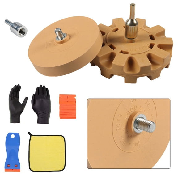 2pcs Car Rubber Eraser Disc Kit for Professional Removal Films on the Vehicle