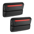 thumbnail image 1 of 2pcs Car Seat Gap Filler Multiple Pockets Car Seat Organizer Console Side Pocket Storage Box Black Red, 1 of 6