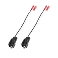 thumbnail image 1 of 2pcs Car Speaker Connector Harness Adapter 72-6512 Black for Chrysler 300 2007-2016, 1 of 7