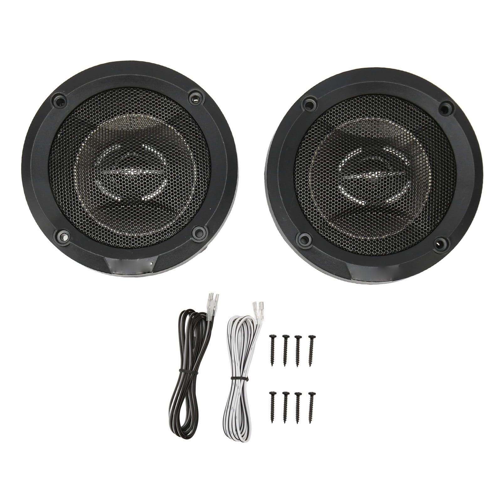 2pcs Car Speakers Treble Bass Coaxial Waterproof 130W High Low Tone Car