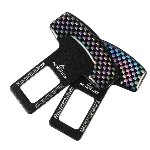 2pcs Car Straight Lock Auto Safety Accessories (Black)