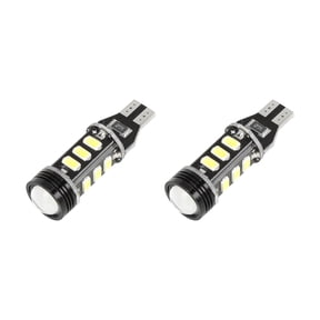 2pcs Car T15 LED Light White 5630 Canbus Error Free License Plate Light Bulb Lamp Plastic Vehicle