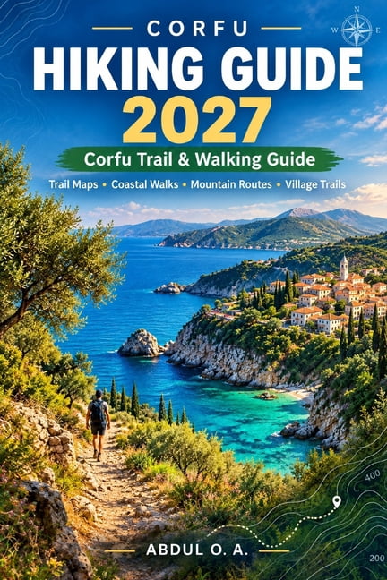 Corfu Hiking Guide 2027: Corfu Trail & Walking Guide with Trail Maps, Coastal Walks, Mountain Routes & Village Trails, (Paperback)