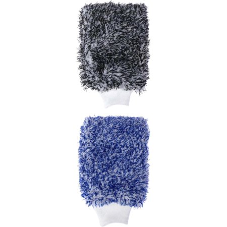 2pcs Car Wash Mitts Free Machine Washable Washing Glove for Automotives