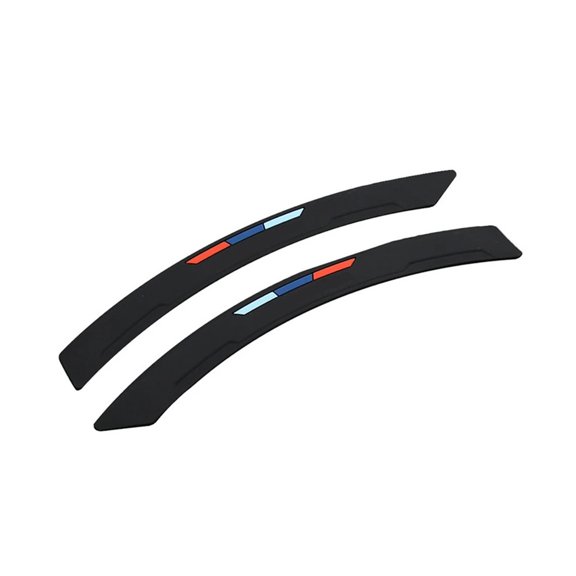 2pcs Car Wheel Rim Eyebrow Protector Wheel Arch Mouldings Rubber Stickers Decorative Strip Bumper Protector Guard