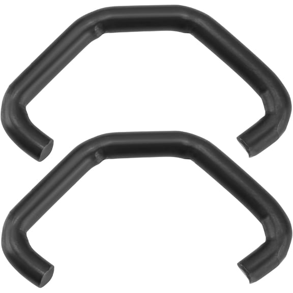 2pcs Car Wiper Arm Tension Spring Hooks 38mm 3.5mm Wire Diameter Windshield Rocker Spring Hooks Car Wipers Matching Hooks Black
