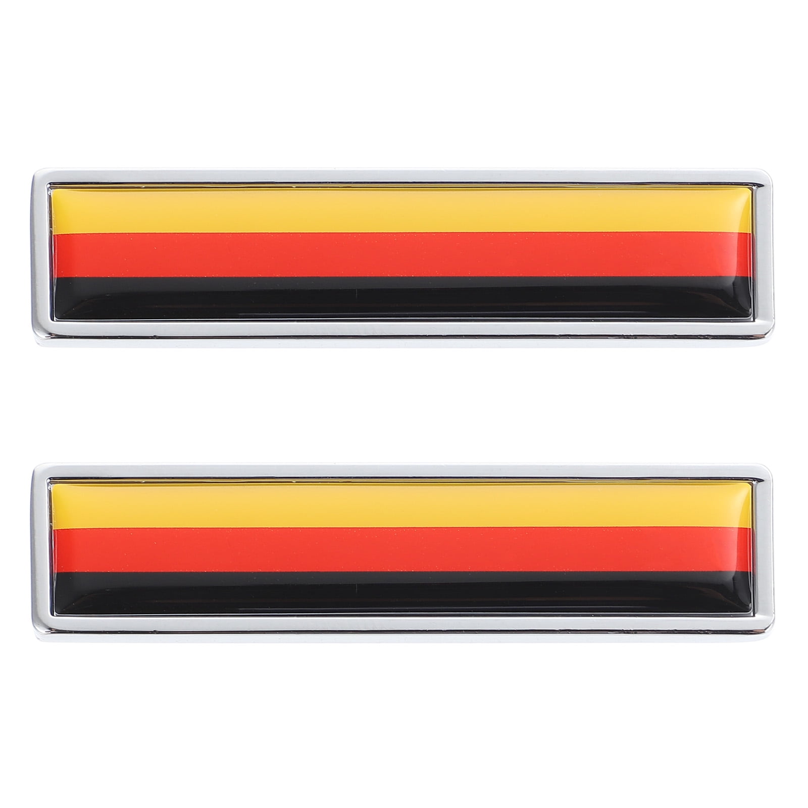 2pcs Car Zinc Alloy Decals Nation Flag Designed Sticker Office Door