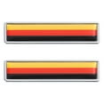 2pcs Car Zinc Alloy Decals Nation Flag Designed Sticker Office Door