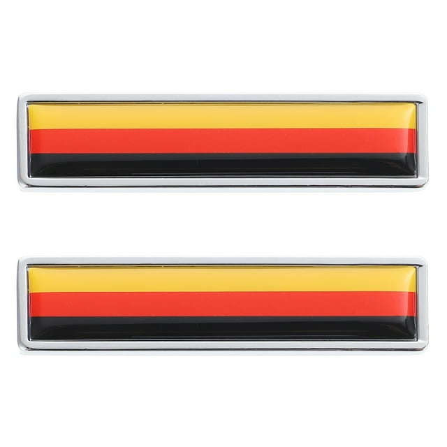 2pcs Car Zinc Alloy Decals Nation Flag Designed Sticker Office Door