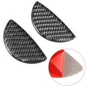 2pcs Carbon Fiber Car Interior Door Handle Cover Sticker Trim Fit For Mini Cooper R55/R56/R60