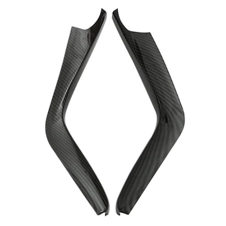 2pcs Carbon Fiber Gear Shift Stripe Panel Cover Trim For 10th 2016-2019