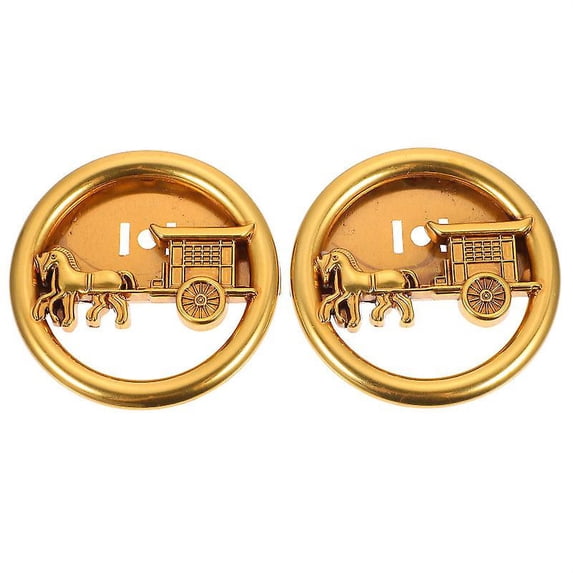 2pcs Carriage Design Button