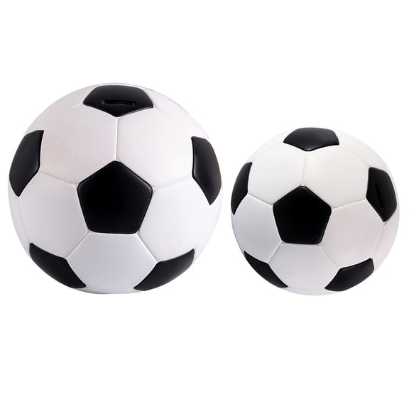 2pcs Cartoon Piggy Bank Money Bank Cute Football Shape Coin Bank Desktop Decorative Piggy Bank
