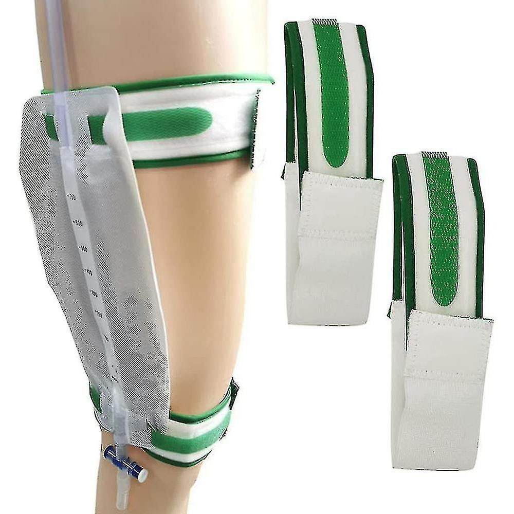 2pcs Catheter Leg Bag Holder Catheter Leg Strap Urinary Drainage Tube