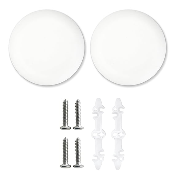 2pcs Ceiling Cover Plate, Round Electrical Box Cover for 3-1/2" to 5" Wall Smog Detector Light Fan Fixture Hole Cover