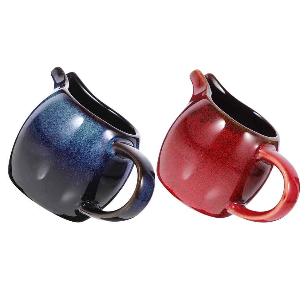 2pcs Ceramic Cream Jugs Mini Creamer Pitcher Porcelain Creamers for