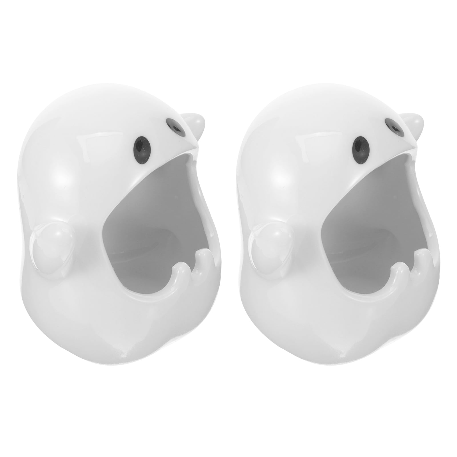 2pcs Ceramic Tealight Holder Ghost Candle Holder Halloween Ghost