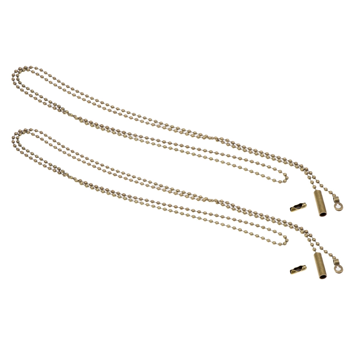 2pcs Chain Extension with Connector Beaded Pull Chains Accessories for Ceiling Fan Wall Lamp