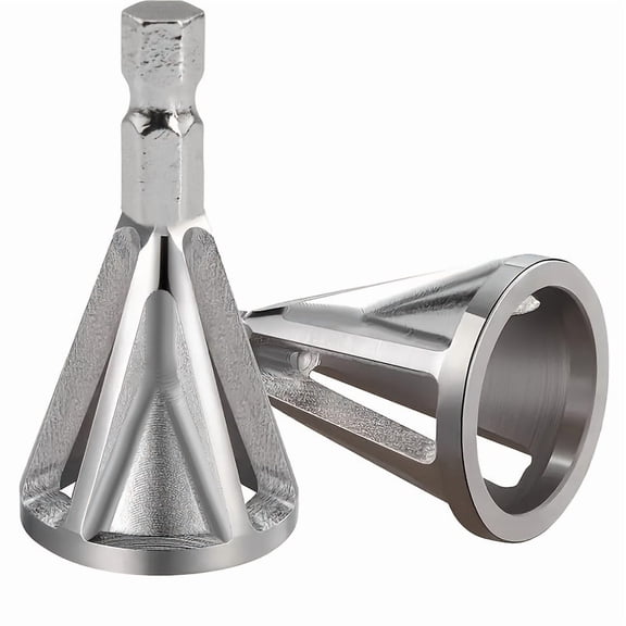 2pcs Chamfering Tool, Chuck Drill Tool, Metal Deburring External Chamfering Tool, Grinding Angle Trimming, Suitable for Various Chuck Electric