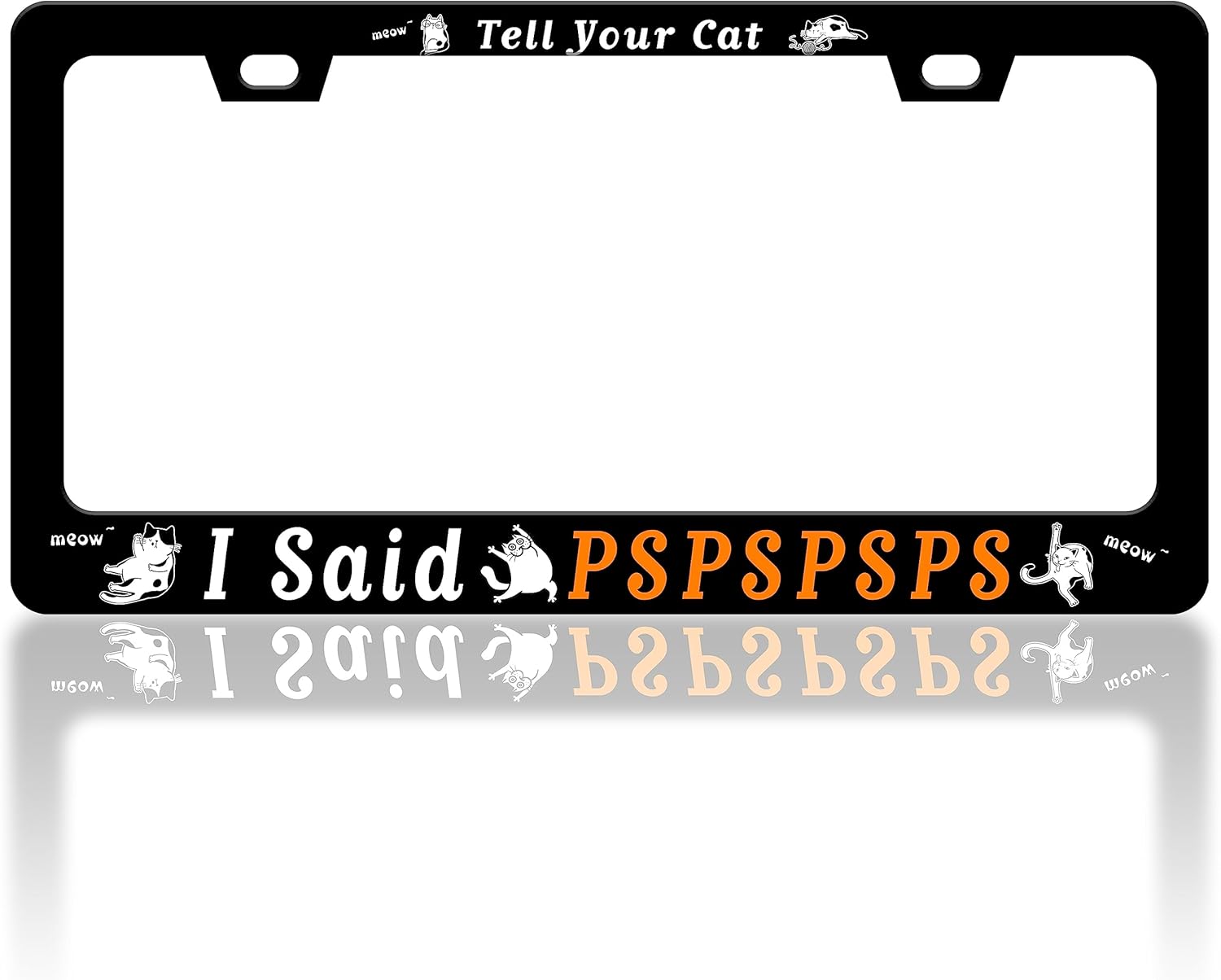 2pcs Cherry Blossoms License Plate Frame Beautiful Pink Flowers License