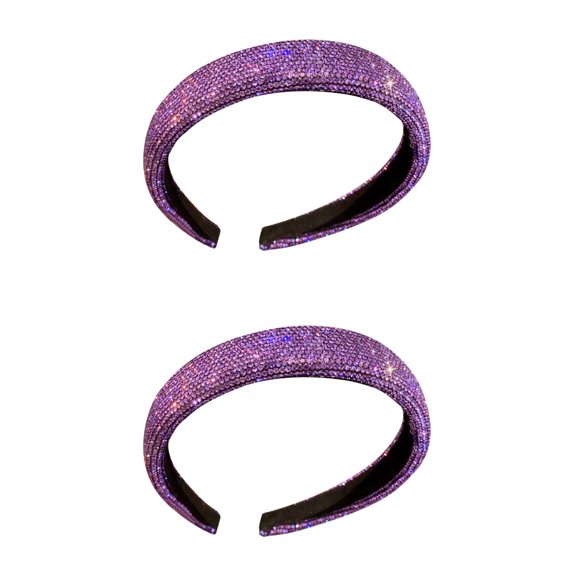 unbranded 2pcs Fashionable Hairbands Girl Headdress Hair Decor Purple Hair Hoop for Daily Use