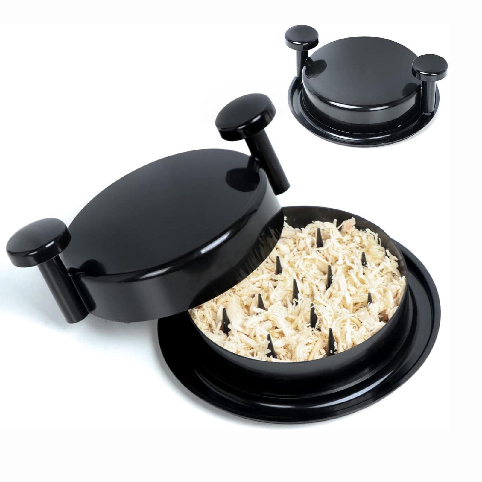 Daddy Bear Bites Meat Shredder Tool Premium Bundle - Chicken Shredder With Grill, Brush, Mat & Cheese Grater | Handheld Food Shredder