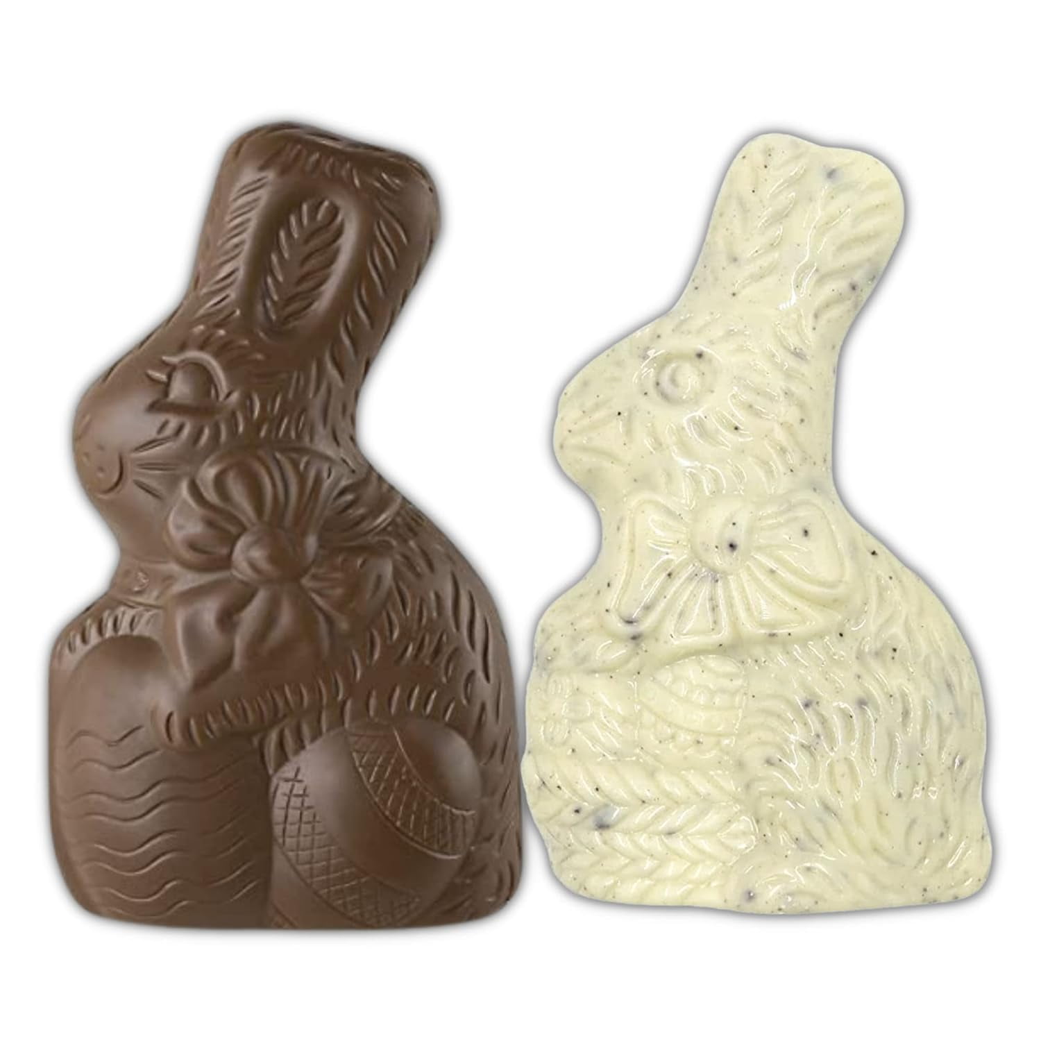 2pcs Chocolate Easter Bunny, Individually Wrapped, 2024 NEW Basket