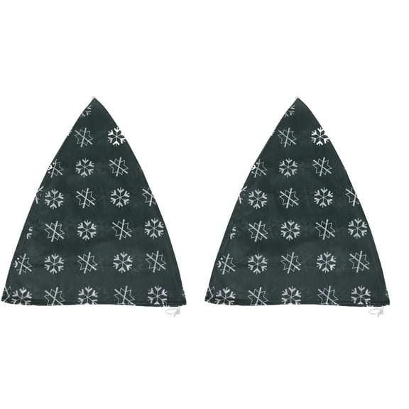 2pcs Christmas Gardening Decoration Non-woven Fabric Christmas Tree Winter Cover