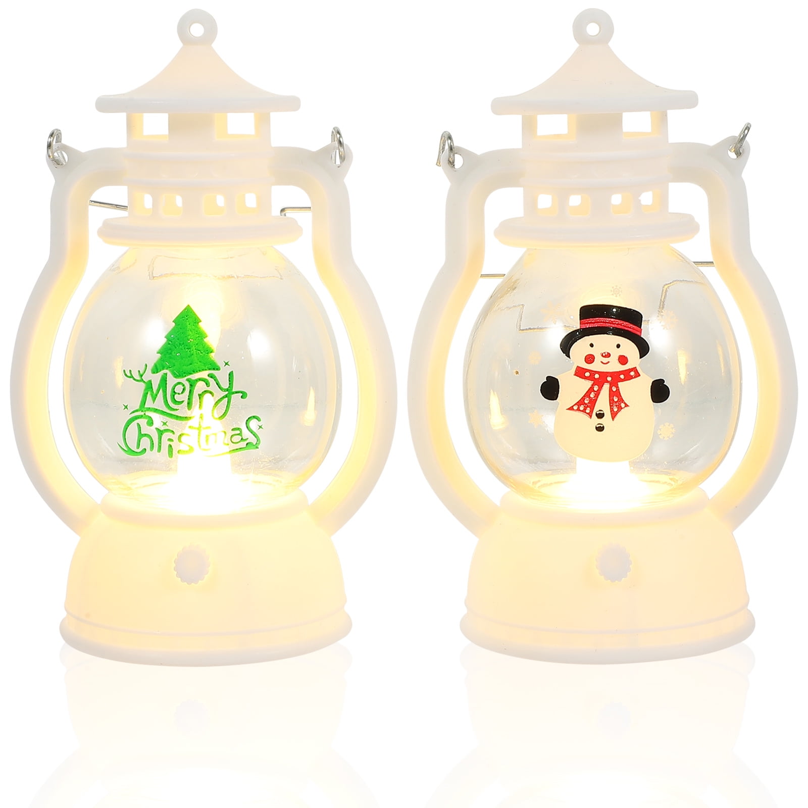 2pcs Christmas Lantern LED Light Decoration Xmas Decorative Lamp ...