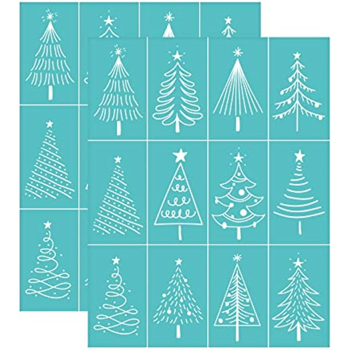 1pc Christmas Silkscreen Stencil Reusable Self-Adhesive Silk Screen  Printing Silk Screen Stencils for Printing Stamps Transfer Painting  Scrapbook Coloring Decoration