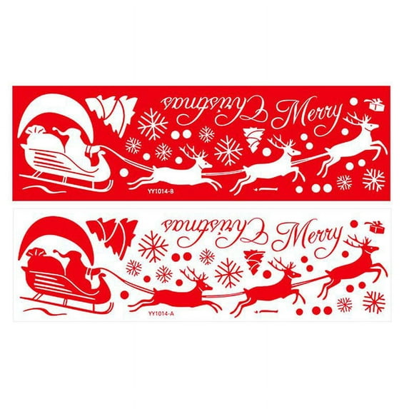 2pcs Christmas Wall Stickers