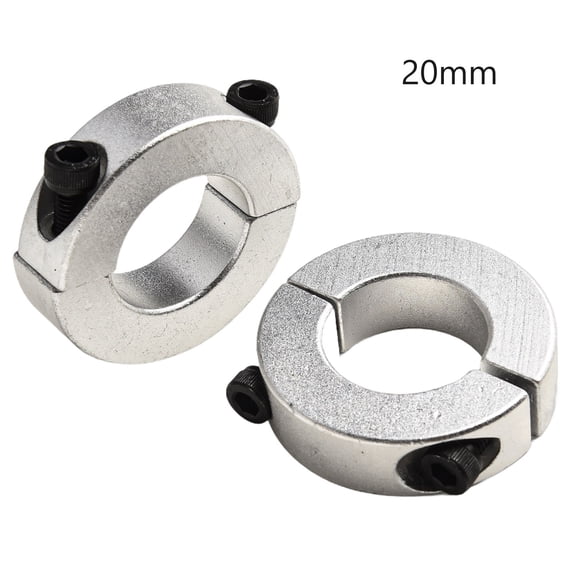 2pcs Clamp Collar Double Split Fixed Rings 20mm To 30mm Diameter Shaft Collar Clamp Type Split Collars Retaining Rings