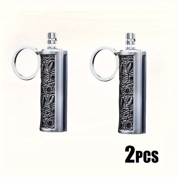 2pcs Classic Permanent Match Lighter | 10000 Uses Retro Metal Flint | Oil-Free Battery-Free Outdoor Emergency Fire Starter