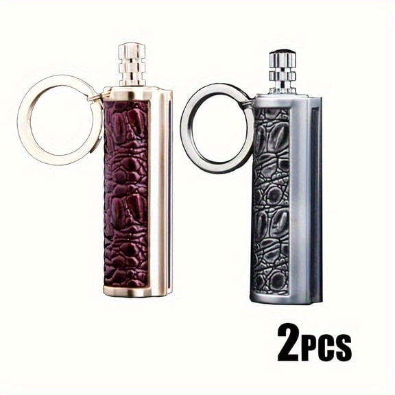 2pcs Classic Permanent Match Lighter | 10000 Uses Retro Metal Flint | Oil-Free Battery-Free Outdoor Emergency Fire Starter