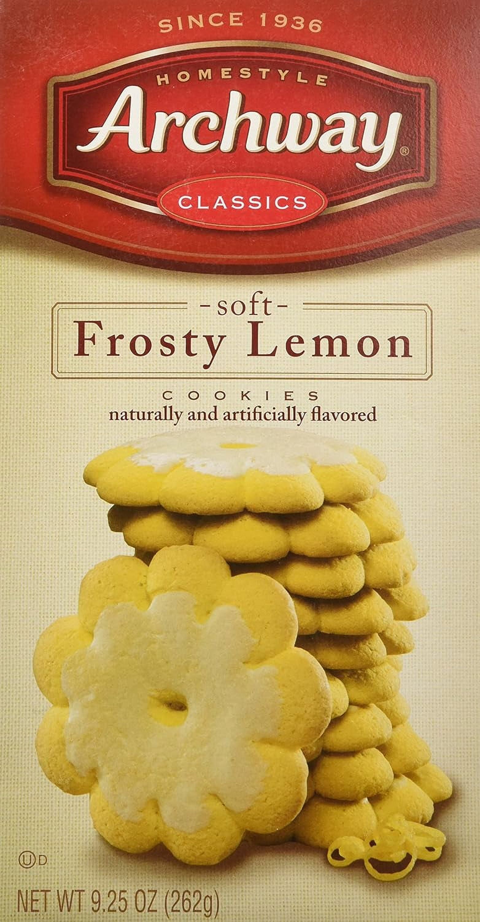 2 boxes of Archway Classic Soft Frosty Lemon Cookies, 9.25 Ounce