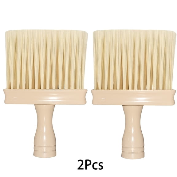 2pcs Cleaning Brushes Set, Dust Brush Hairdressing Brush Soft Bristle Keyboard Cleaning Brush for Car Interiors Computers, Yellow
